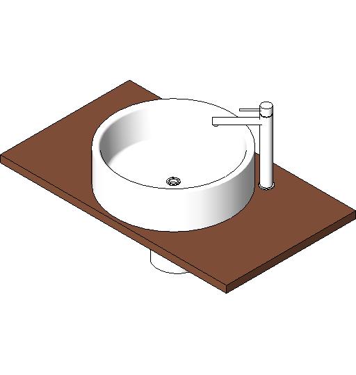 Sink Bathroom 2 revit family free download
