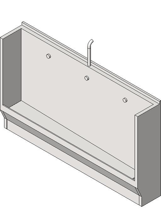 Urinal Troff revit family free download
