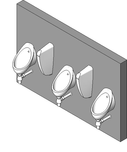 Urinals   Array revit family free download