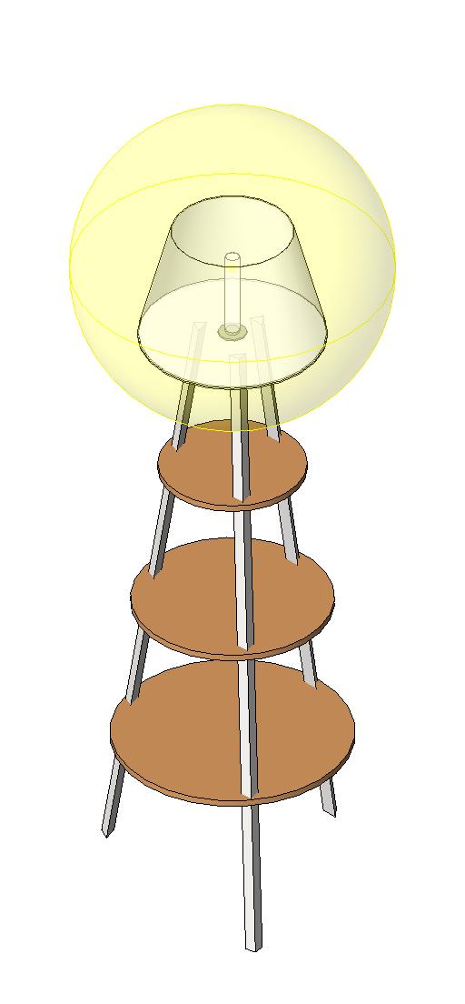 Lamp 3 Leg revit family free download