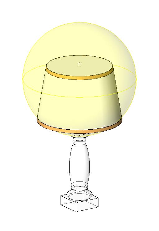 Lamp Table Columnar revit family free download