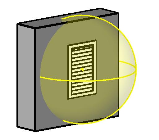 Light Aisle Recessed Louver revit family free download