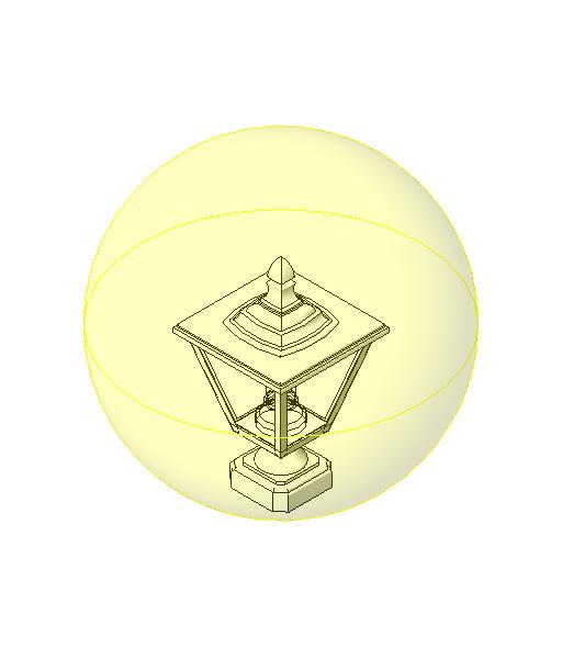 Light Garden Pedestal revit family free download