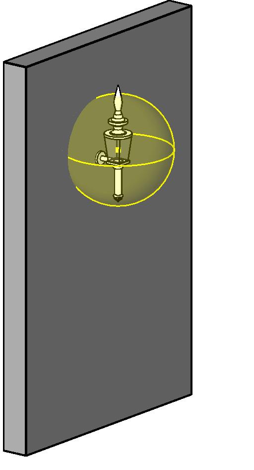 Light Wall Surface Exterior Lantern revit family free download