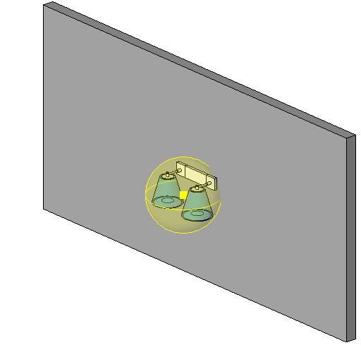 Sconce 3 2Light revit family free download