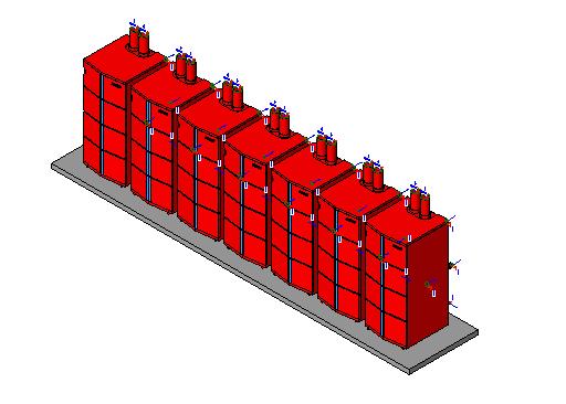Multiple Boiler revit family free download