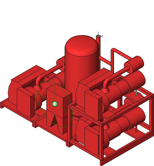 Triplex Vac Pump 2 revit family free download