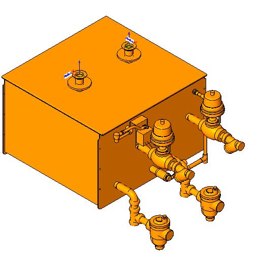 Air Humidifier Dual Steam Vent revit family free download