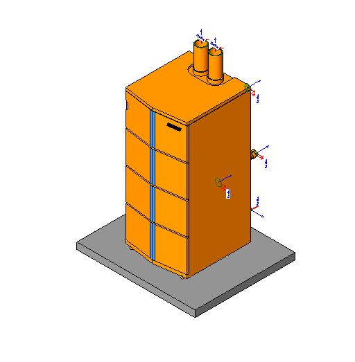 1B Multiple Boiler revit family free download