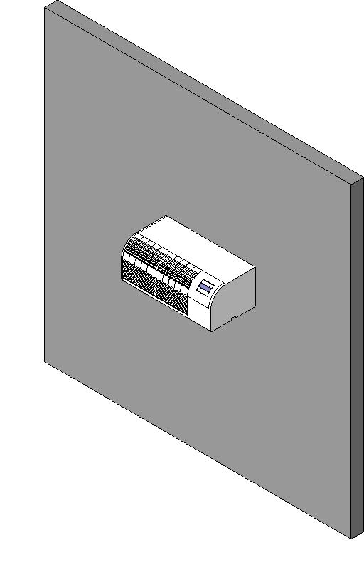 AC Unit 9 Wall Mount revit family free download