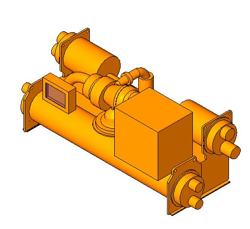 Chiller Centrifugal Water 500 revit family free download