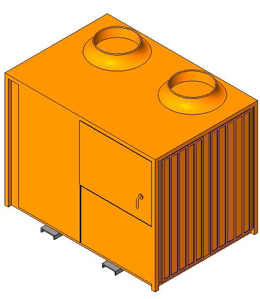 Chiller Liquid Air Cooled 20Ton revit family free download