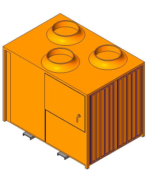 Chiller Liquid Air Cooled 25Ton revit family free download