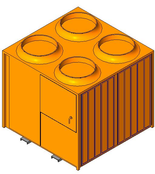 Chiller Liquid Air Cooled 40Ton revit family free download