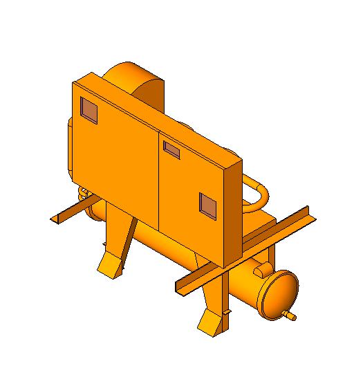Chiller Scroll Liquid 20 revit family free download