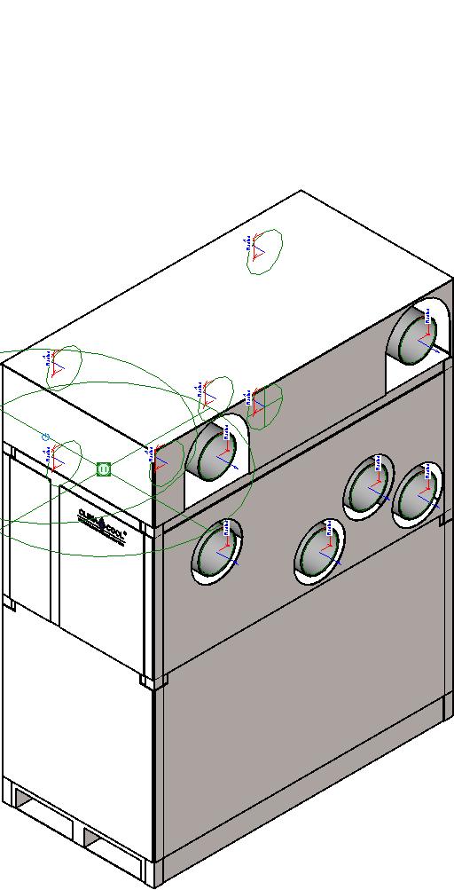 Modular Chiller WaterCooled onDemand Simultaneous Heating Cooling SHC revit family free download