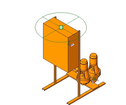 Pump Dualpak Booster revit family free download