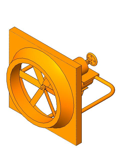 Sidewall Propeller Fan LWBK revit family free download