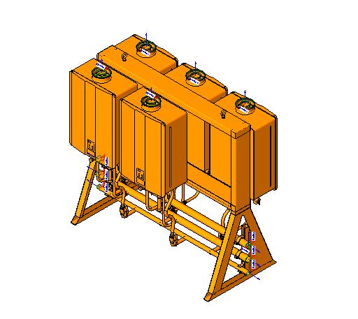 Tankless Water Heater Freestanding Rack System 8 revit family free download