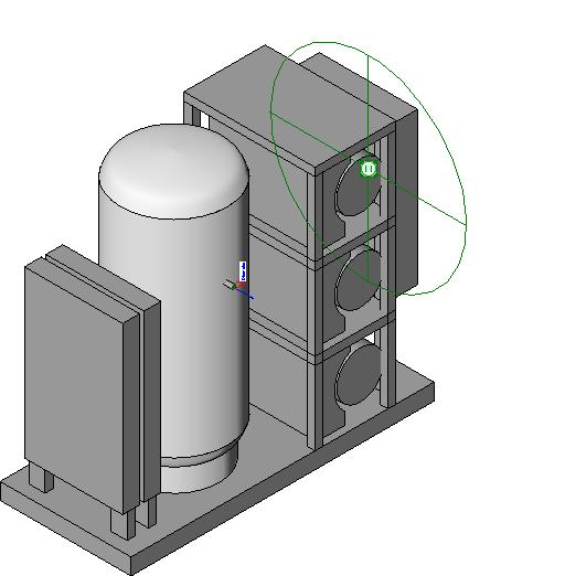Triplex Med Air Comp revit family free download