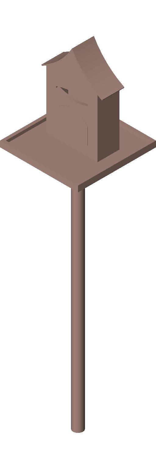 Letter Box Post Mounted revit family free download
