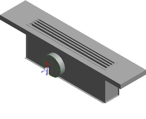 Diffuser Return Linear Slot Face Based 4 revit family free download