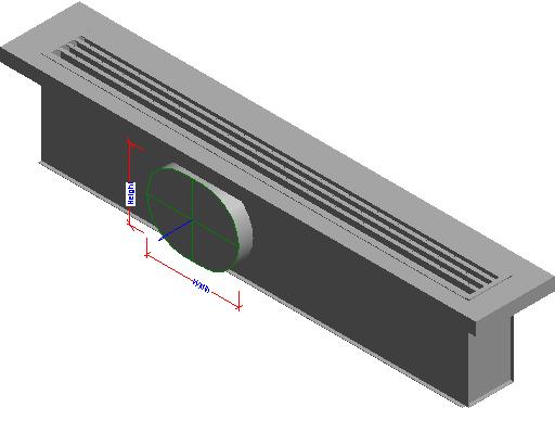 Diffuser Return Linear Slot Face Based 6 revit family free download