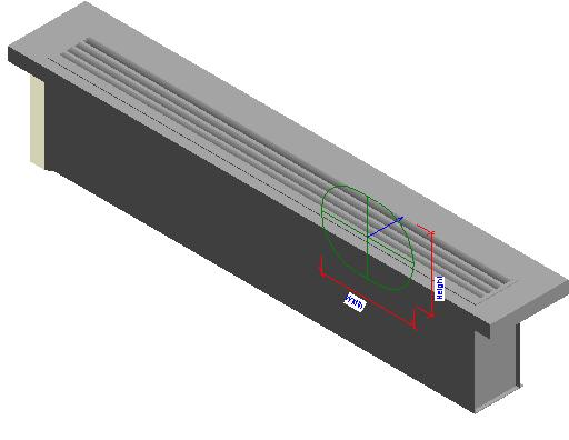 Diffuser Supply Linear Slot TL 6041 Face Based revit family free download