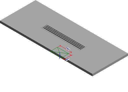 Diffuser Supply Linear Slot TL XX41 Rect Inlet Face Based revit family free download
