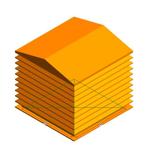 Louver Penthouse Mitered Corner revit family free download
