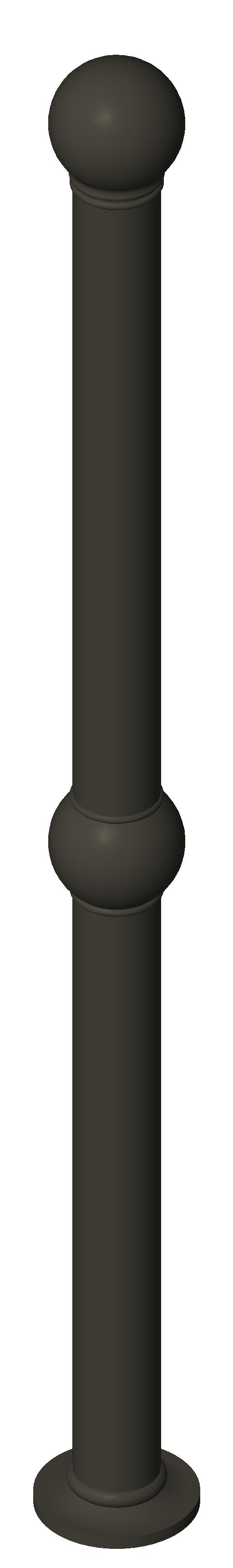 Cast Iron Post revit family free download