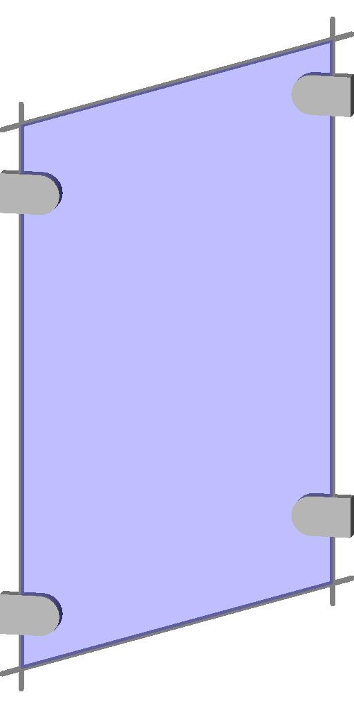M Baluster Panel Glass w Brackets revit family free download