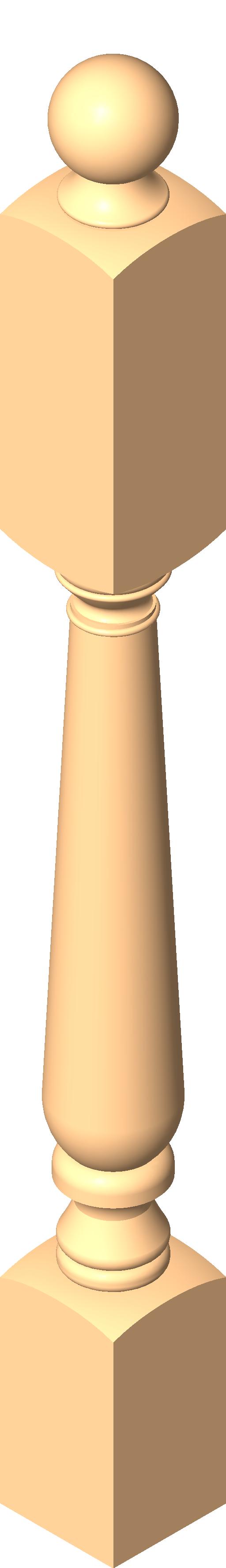 Newel Domestic revit family free download