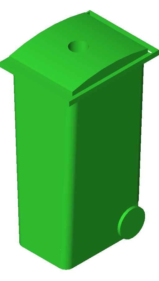 Wheeled Recycling revit family free download