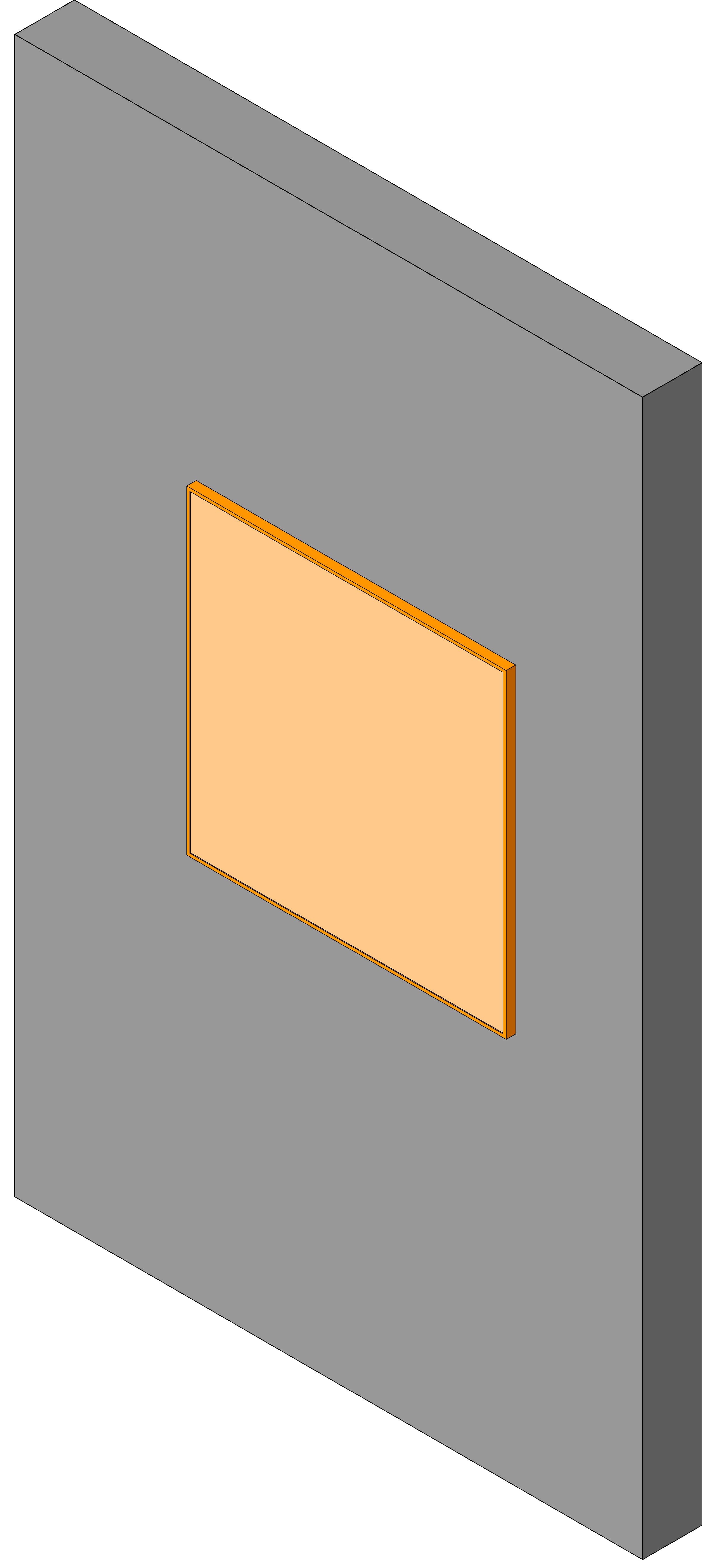 Notice Board Wall Mounted revit family free download