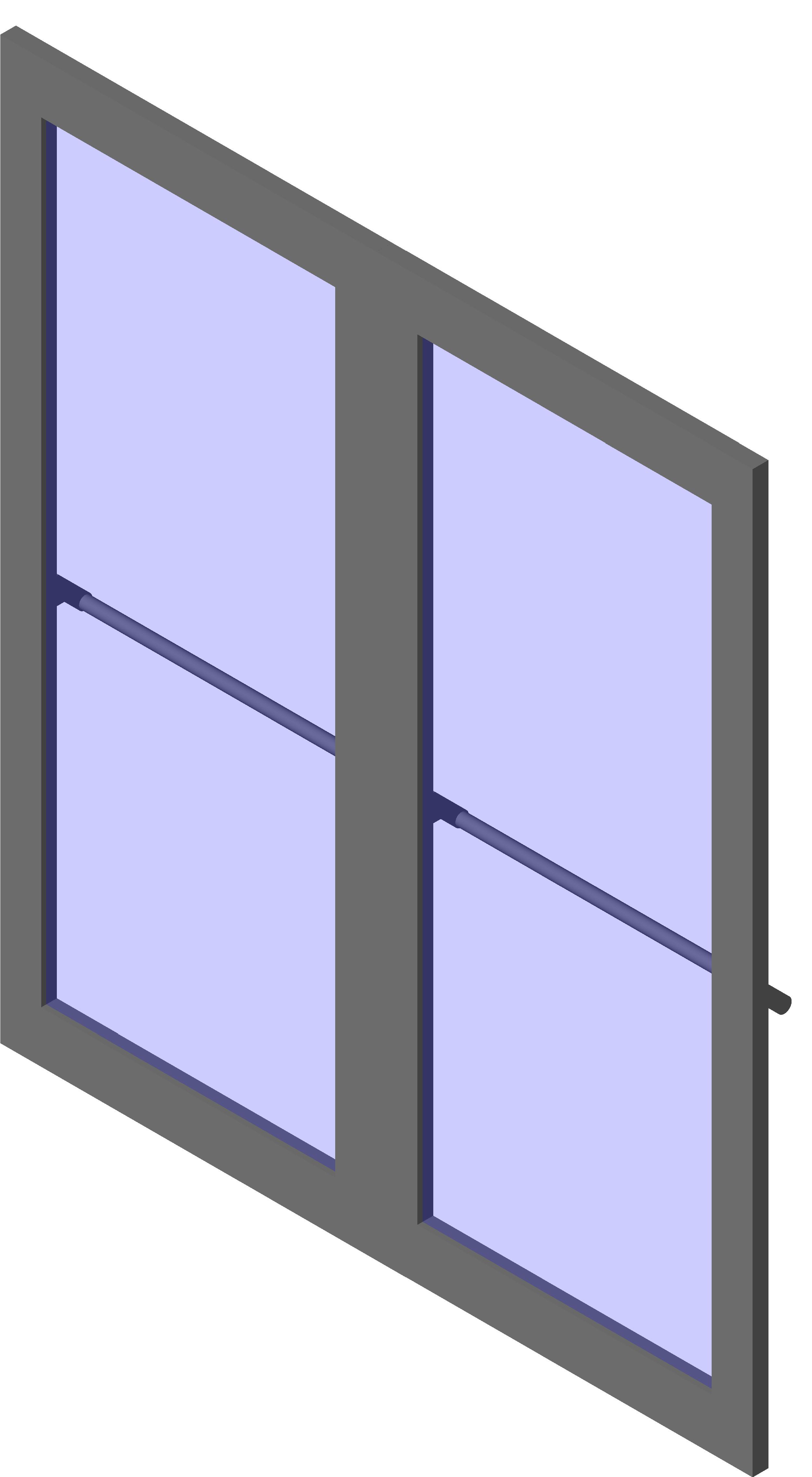 Door Double Glass Push bar revit family free download