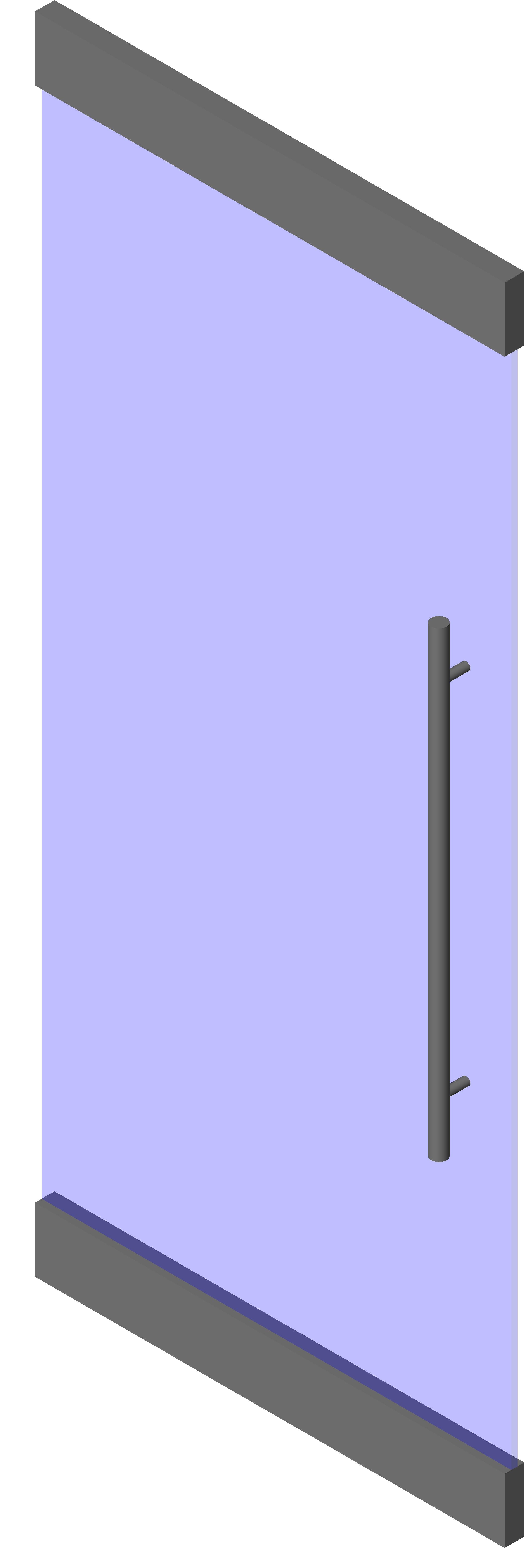 Door Single Glass Framed d pull revit family free download
