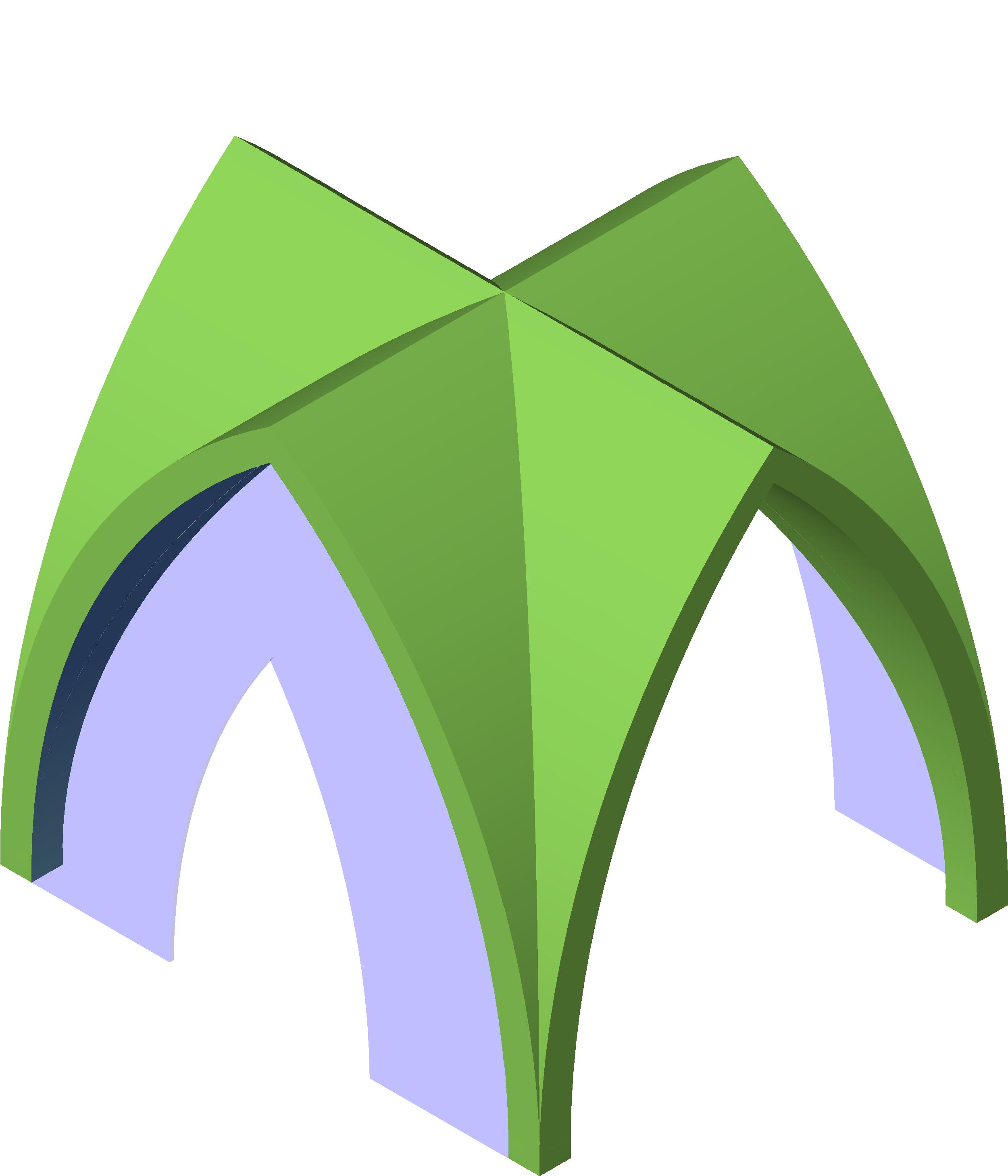 Lancet Cross Vault Rectangula (6) revit family free download