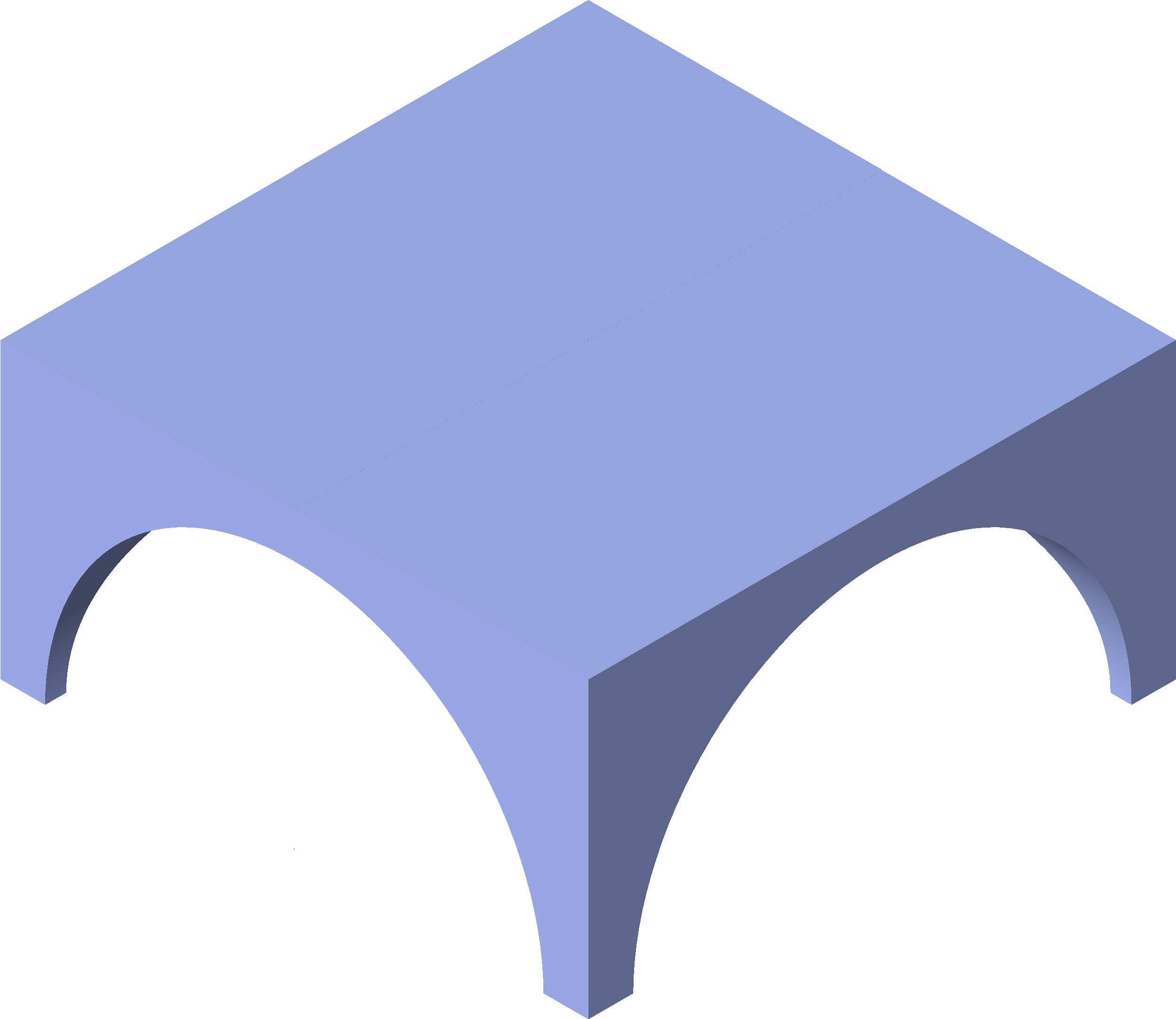 Round Arch Cross Vault revit family free download