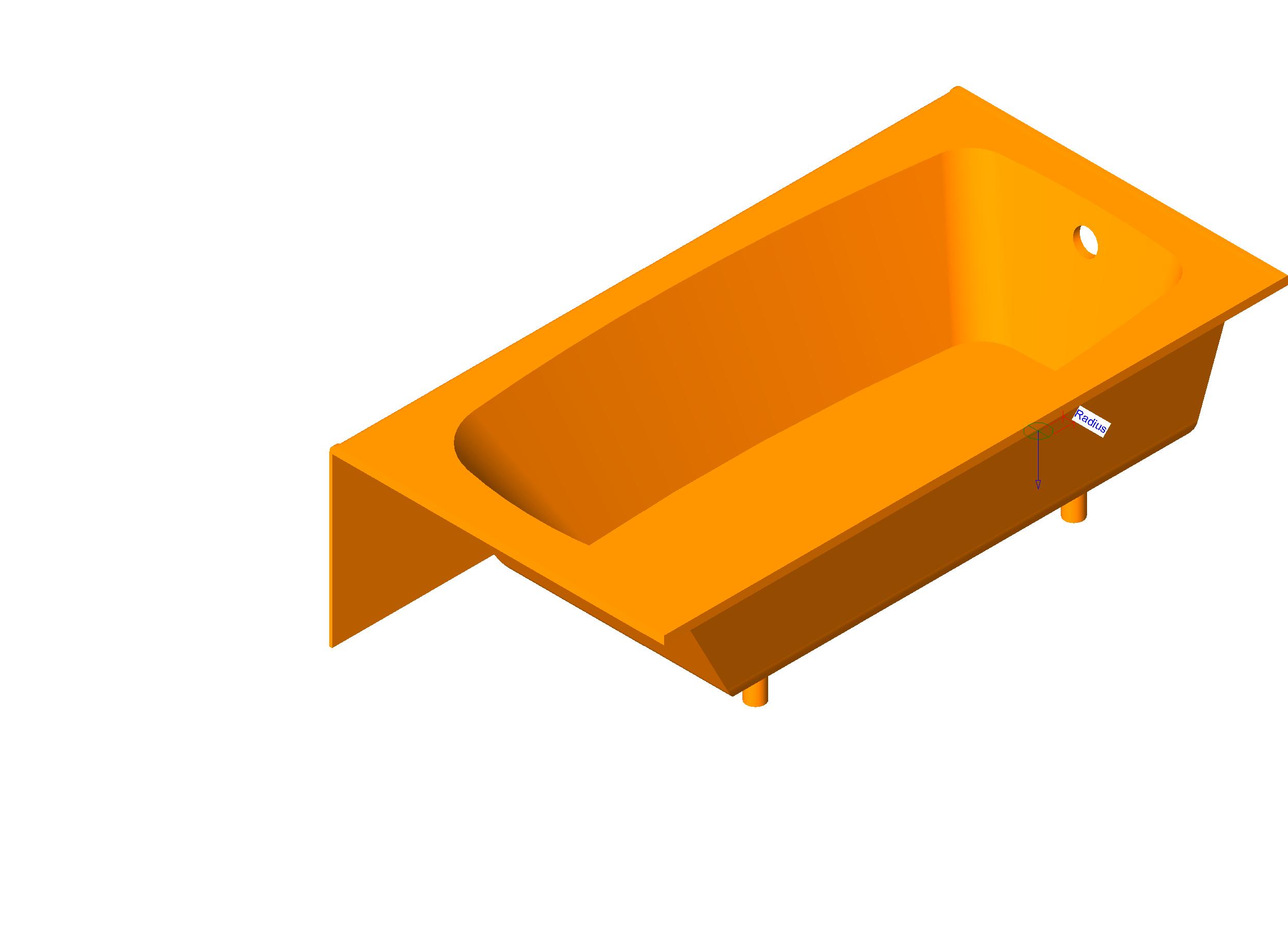 Bathtub Commercial 2 revit family free download
