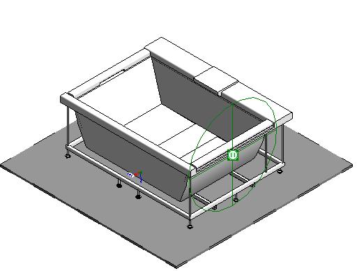 Bathtub Contemporary 5 revit family free download