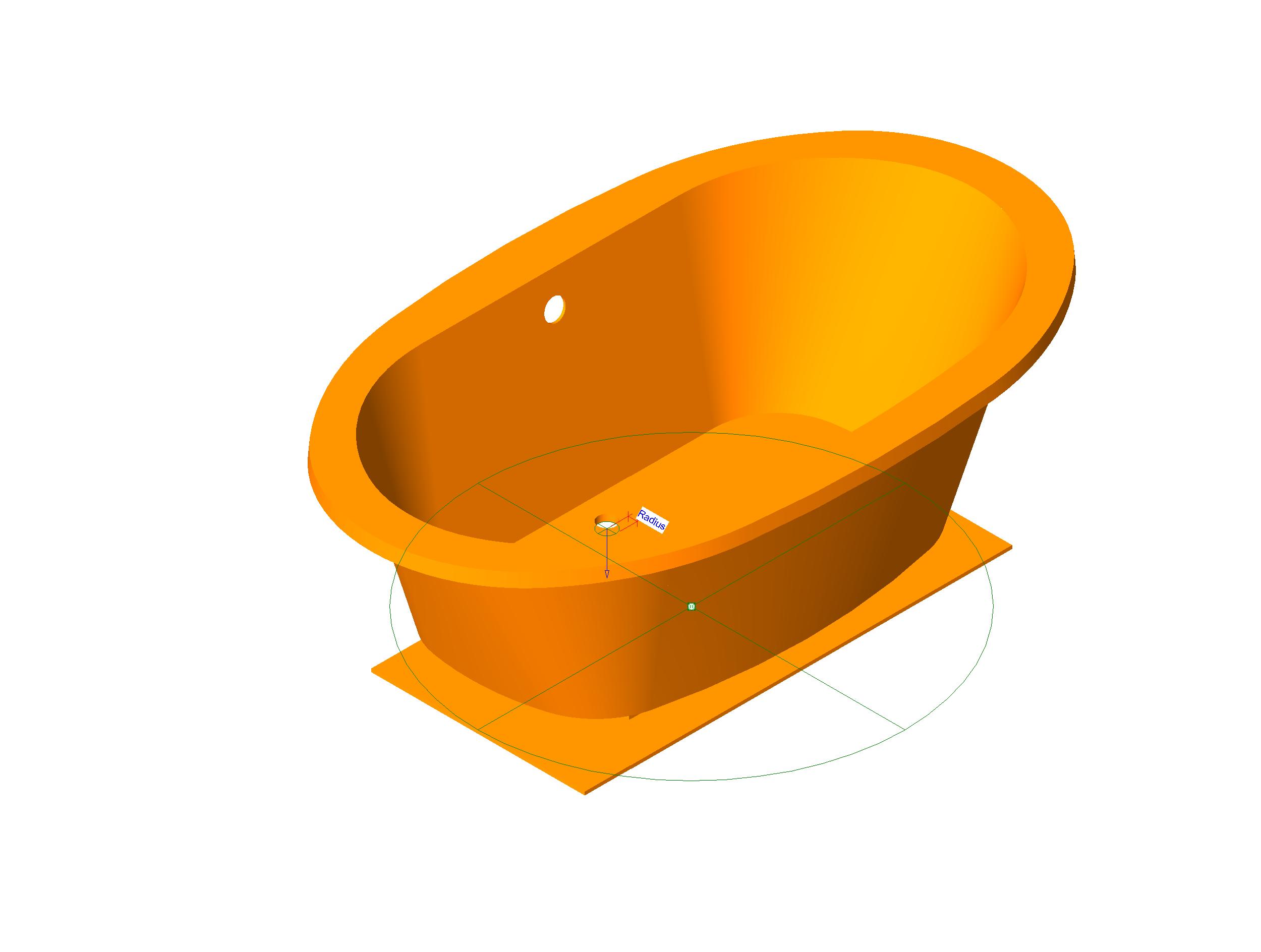 Bathtub Traditional revit family free download