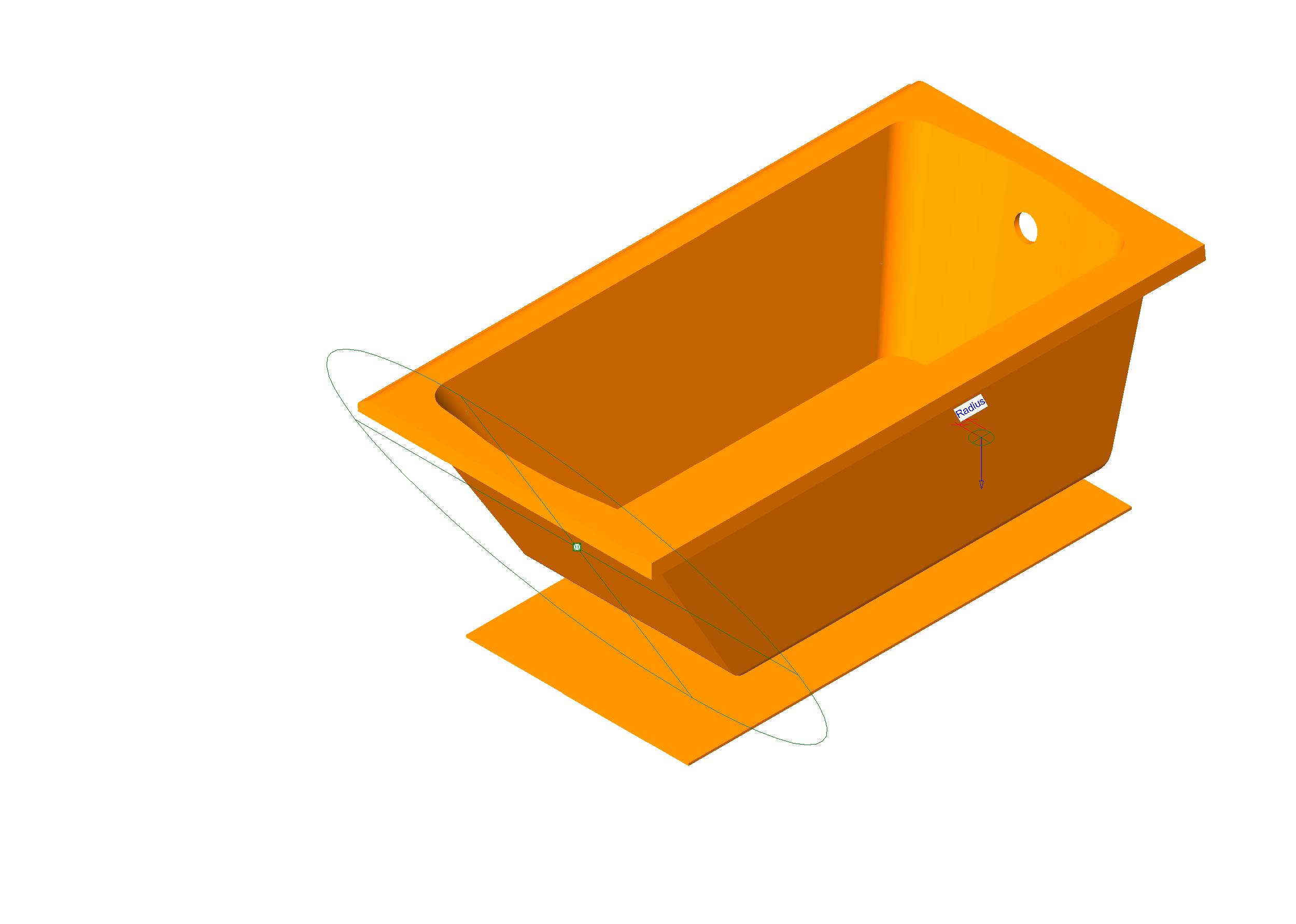 Bathtub Traditional Clayton 2 revit family free download