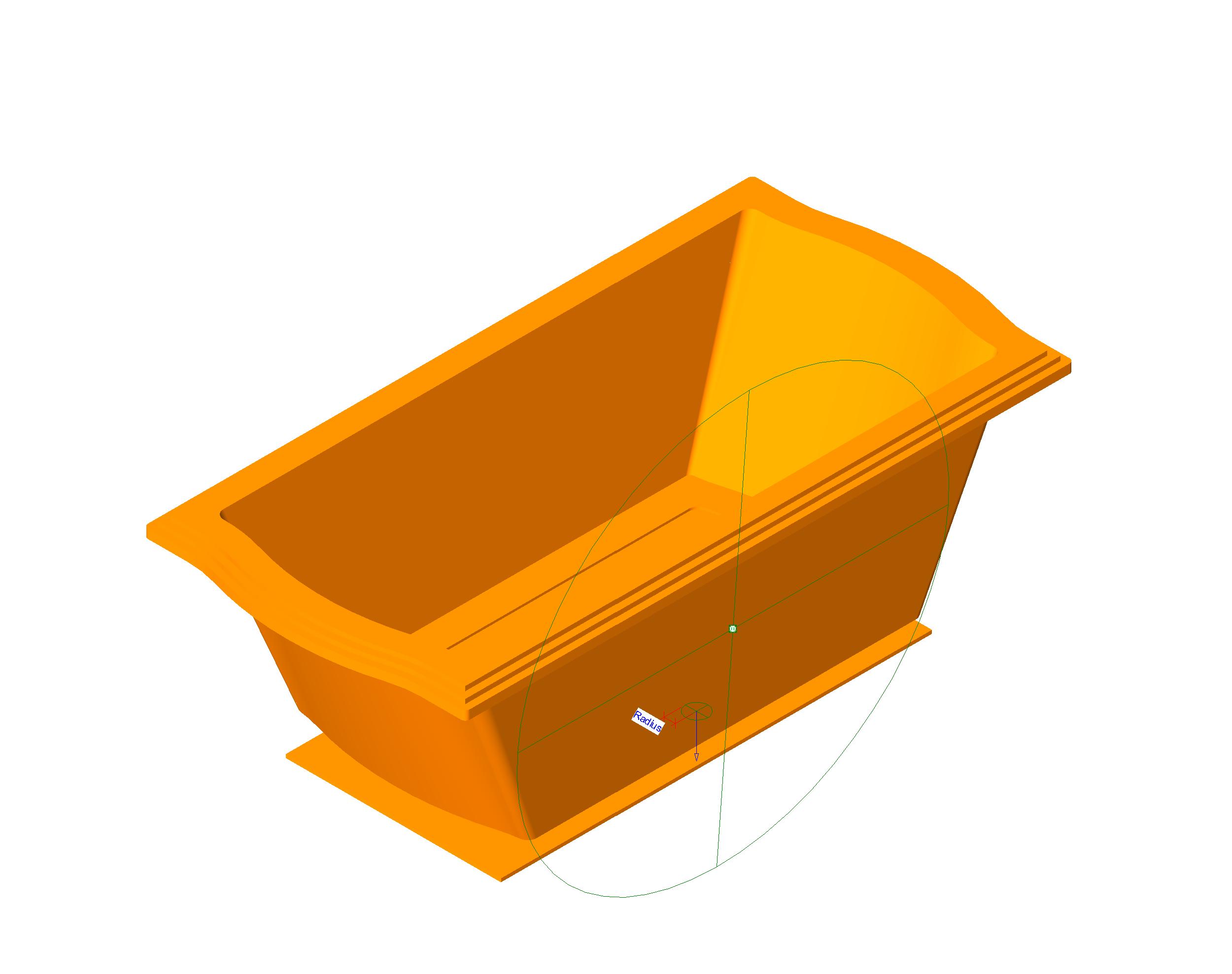 Bathtub Traditional Clayton 3 revit family free download