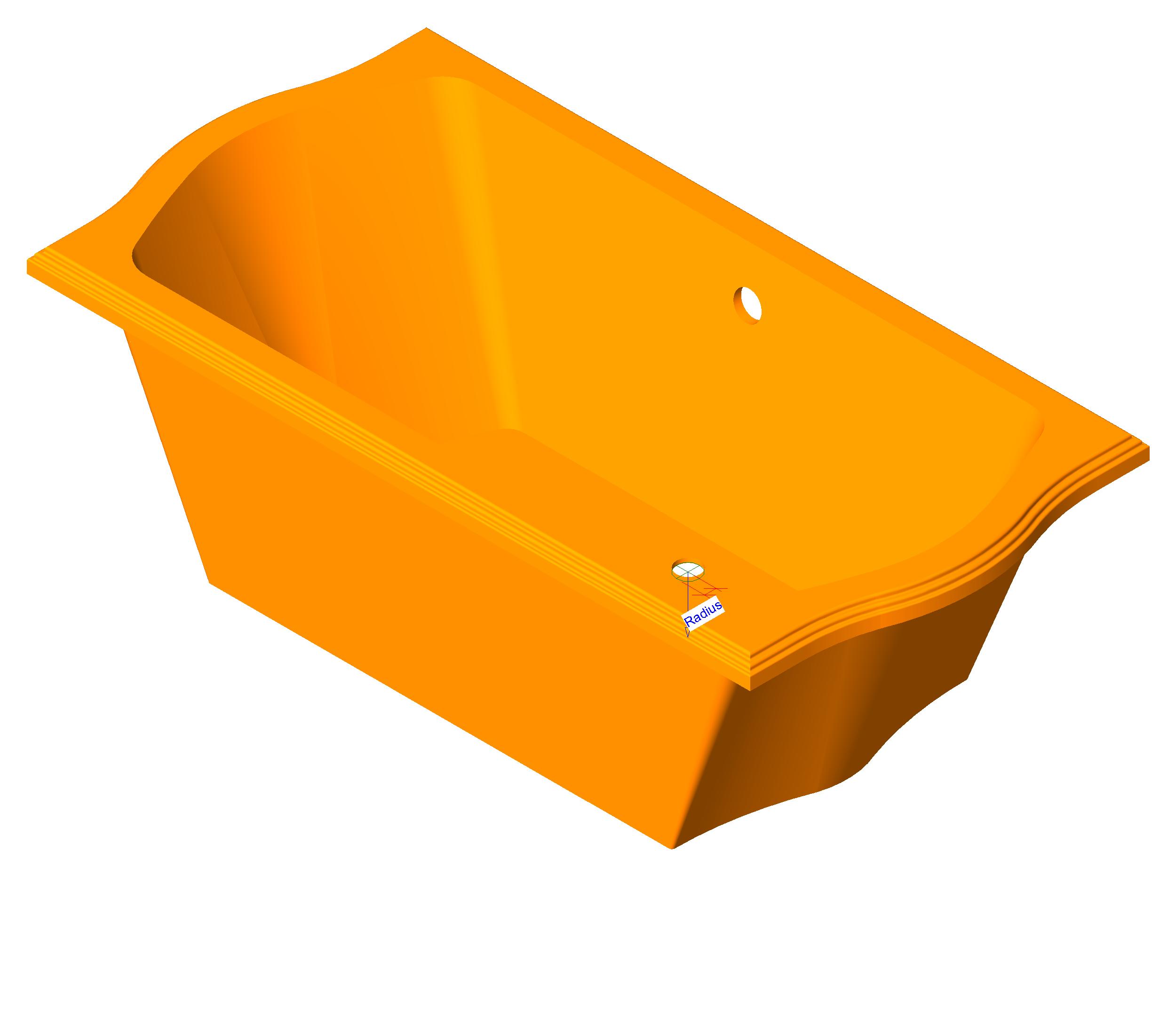 Bathtub Traditional Clayton 5 revit family free download
