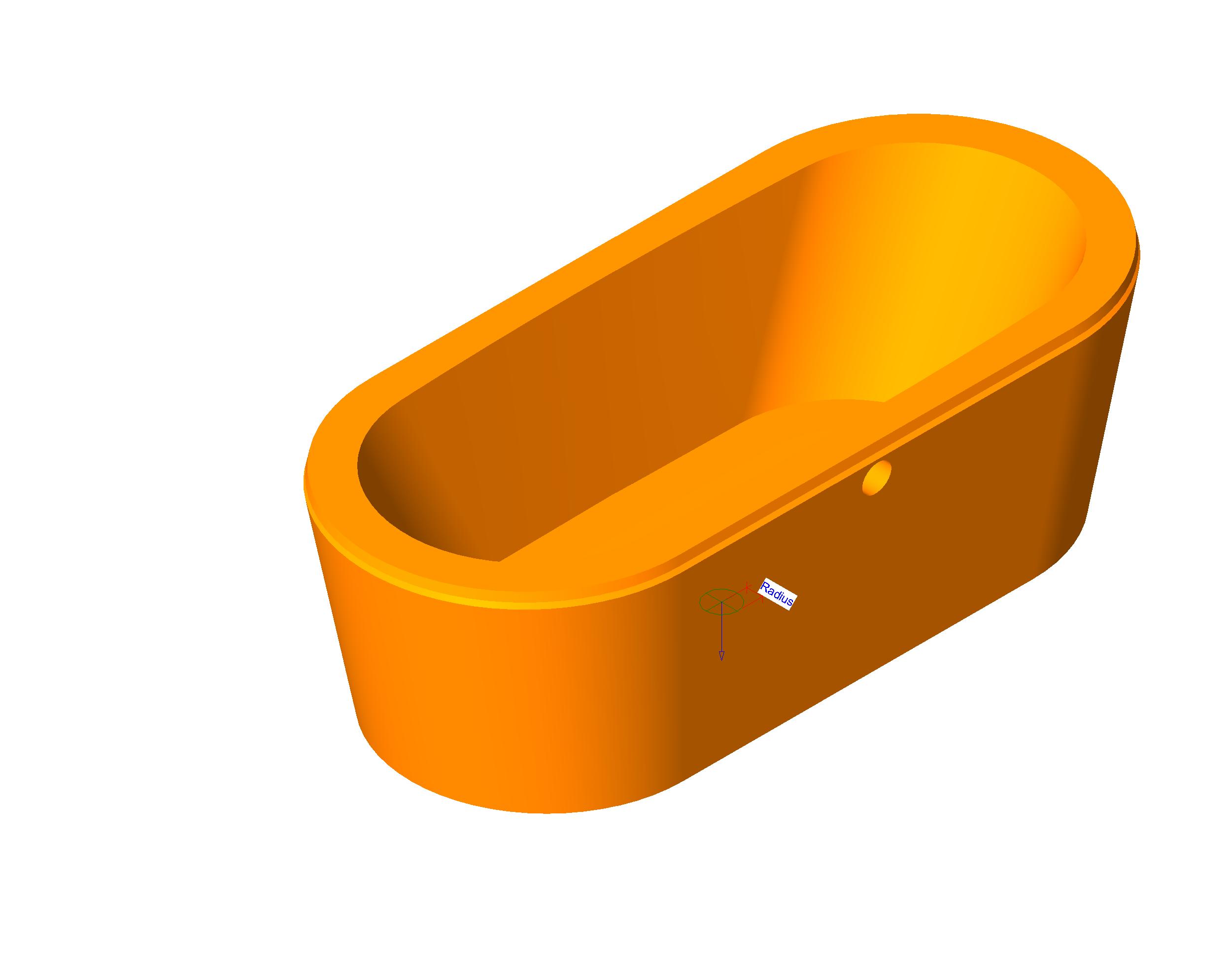 Bathtub Transitional 2 revit family free download