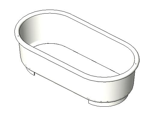 Tub Bath (3) revit family free download