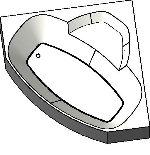 Tub Bath Corner revit family free download