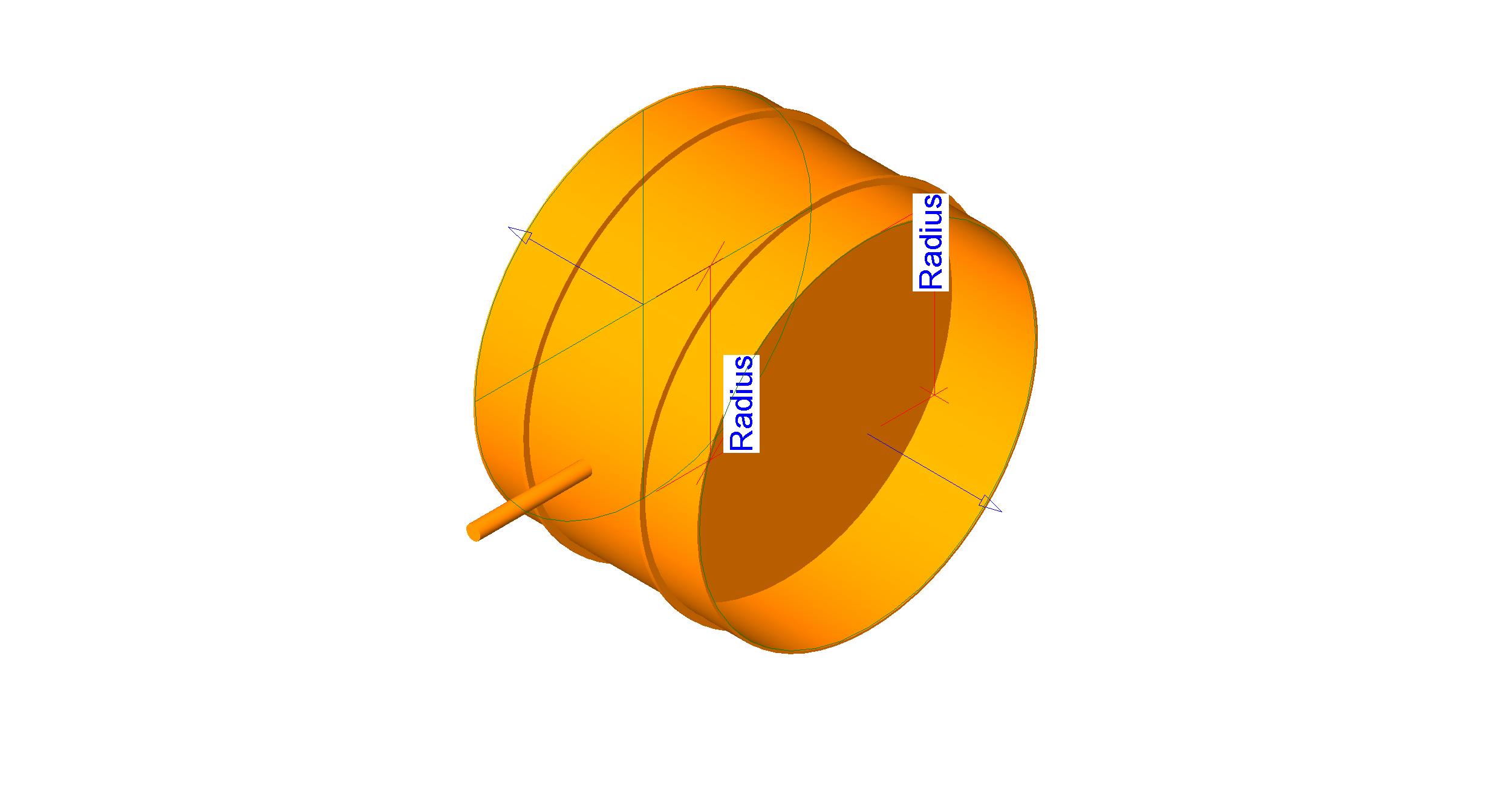 Damper Cable Operated Round Single Blade revit family free download