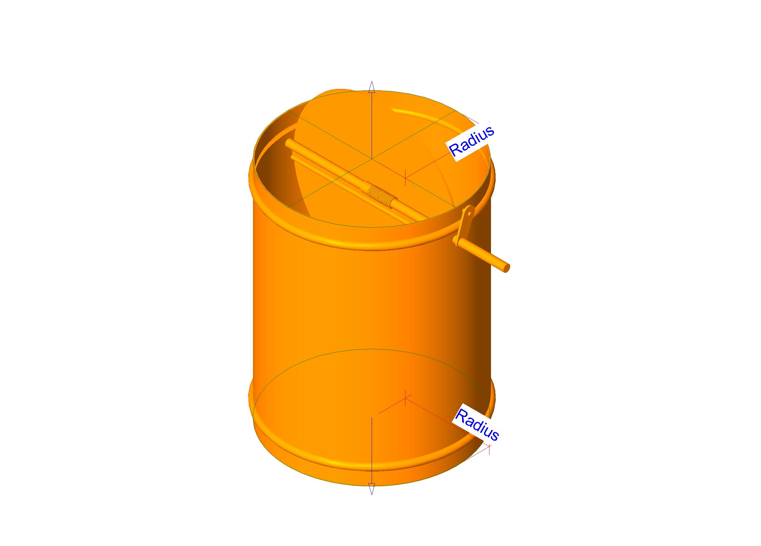 Damper Fire Type A True Round revit family free download